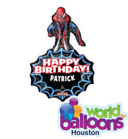 33" Spiderman Birthday Personalized Shape Balloon Bouquet