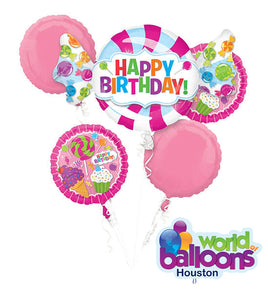 Candy Happy Birthday Balloon Bouquet