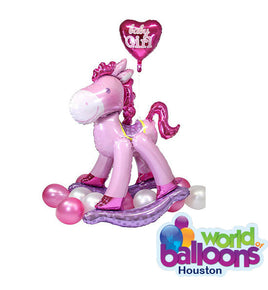 Rocking Horse It's a Girl 50” Airwalker Balloon