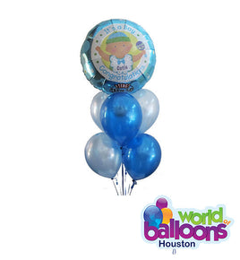 It's a Boy Singing Balloon Bouquet