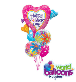 Mother’s Day Jumbo heart Balloon Bouquet