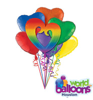 Rainbow Star Balloon Bouquet