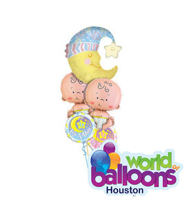 Twin Baby Balloon Bouquet