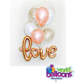 Confetti - Love Script Balloon Bouquet