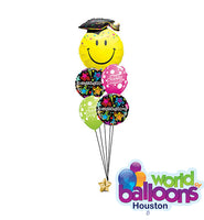 Congratulation Grad Happy Face Balloon Bouquet