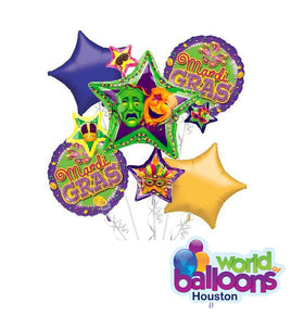 Mardi Gras Balloon Bouquet