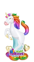 AirLoonz Rainbow Unicorn Balloon Bouquet (55in Mylar)