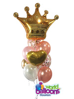 Crown Queen/King Balloon Bouquet