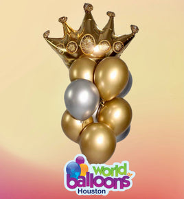 Crown Queen/King Balloon Bouquet