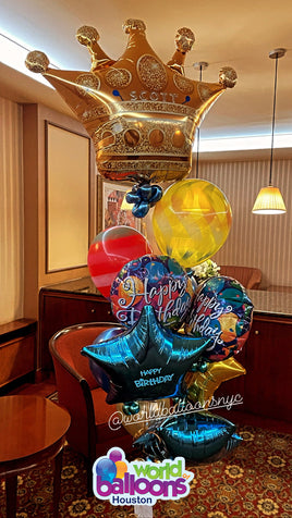 Jumbo King Balloon Bouquet