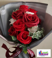 Bunch of Roses Scented Soap Artificial Flower Bouquet