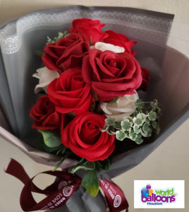 Bunch of Roses Scented Soap Artificial Flower Bouquet