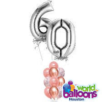 Jumbo Number Balloon Bouquet (10-99)