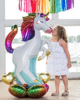 AirLoonz Rainbow Unicorn Balloon Bouquet (55in Mylar)