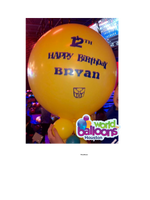 Bubble Amazing Personalized Balloons.