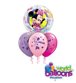 Minnie Bubble Balloon Bouquet