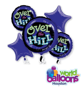 Over the Hill Balloon Bouquet Combo