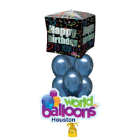 Cubez Happy Birthday Balloon Bouquet 7pcs