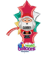 Santa Claus Balloon Bouquet 7pcs