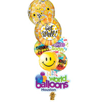 Get Well Bubble Balloon Bouquet 5Pcs