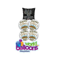 World's Best Dad Trophy Balloon Bouquet