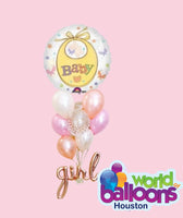 See thru Baby Girl 9 pcs plus Banner