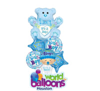 Assortment Baby Boy Balloon Bouquet