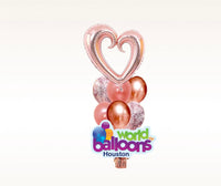 Love You open heart Balloon Bouquet