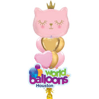 Cat Princess Balloon Bouquet