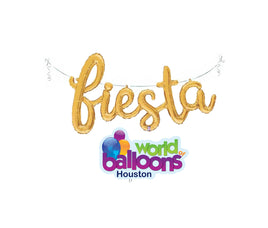 Fiesta Gold Cursive Script Banner