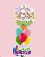 Hello Kitty Clear  Balloon Bouquet