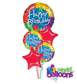 Jumbo Colorful Balloon Bouquet