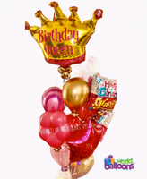 Crown Queen/King Balloon Bouquet