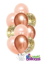 Rose gold balloons bouquet