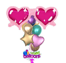 Love at first sight Balloon Bouquet 7pcs