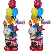 Giant Birthday Cake  Balloon 53in  Mylar)