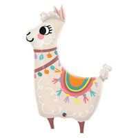 45" Lovable Llama Foil Balloon 7 pcs